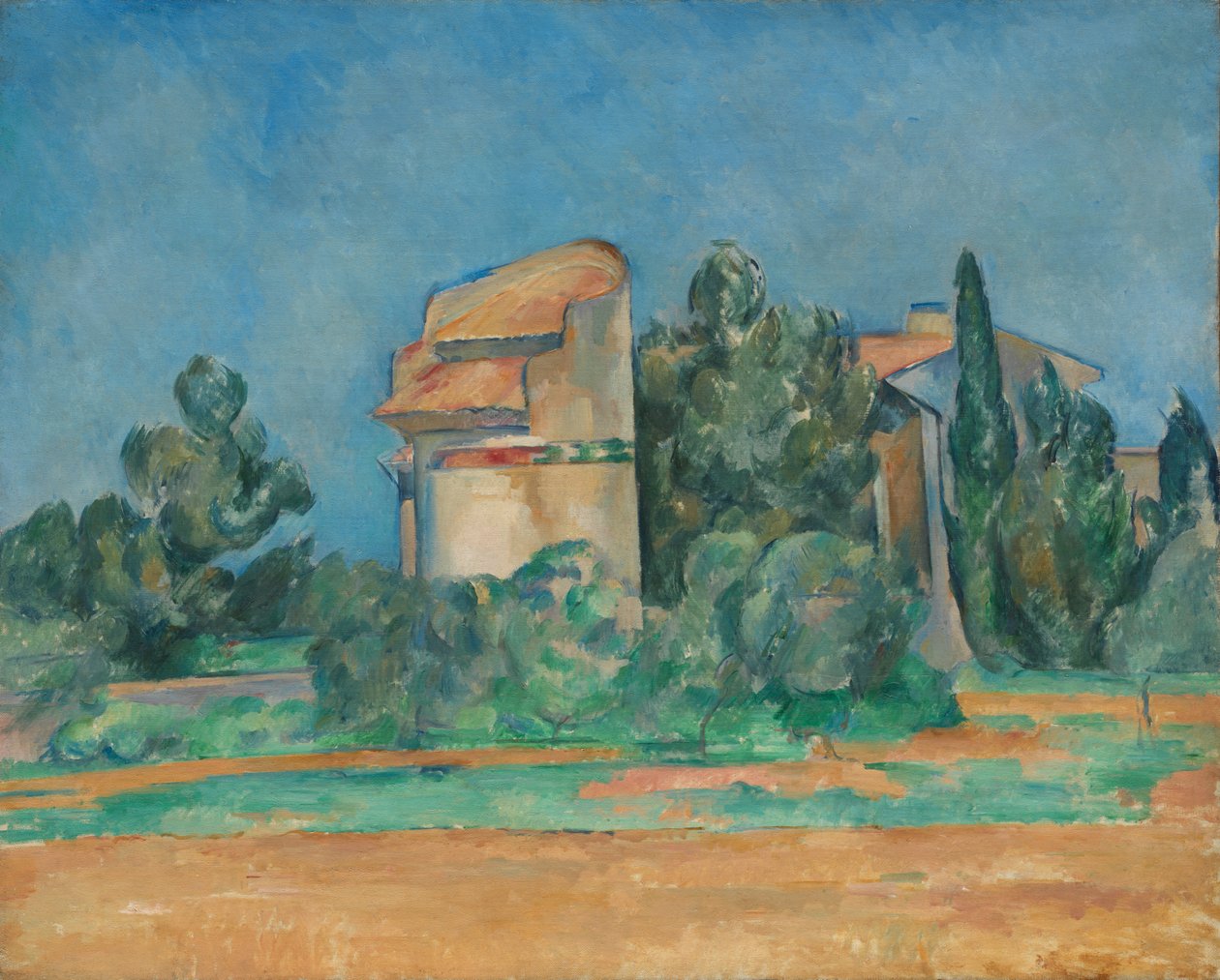 Duetårnet ved Bellevue af Paul Cézanne