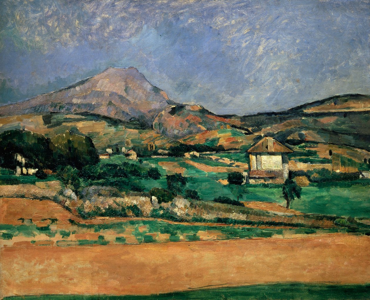 Sletten ved Mont Sainte-Victoire, 1882-1885. af Paul Cézanne