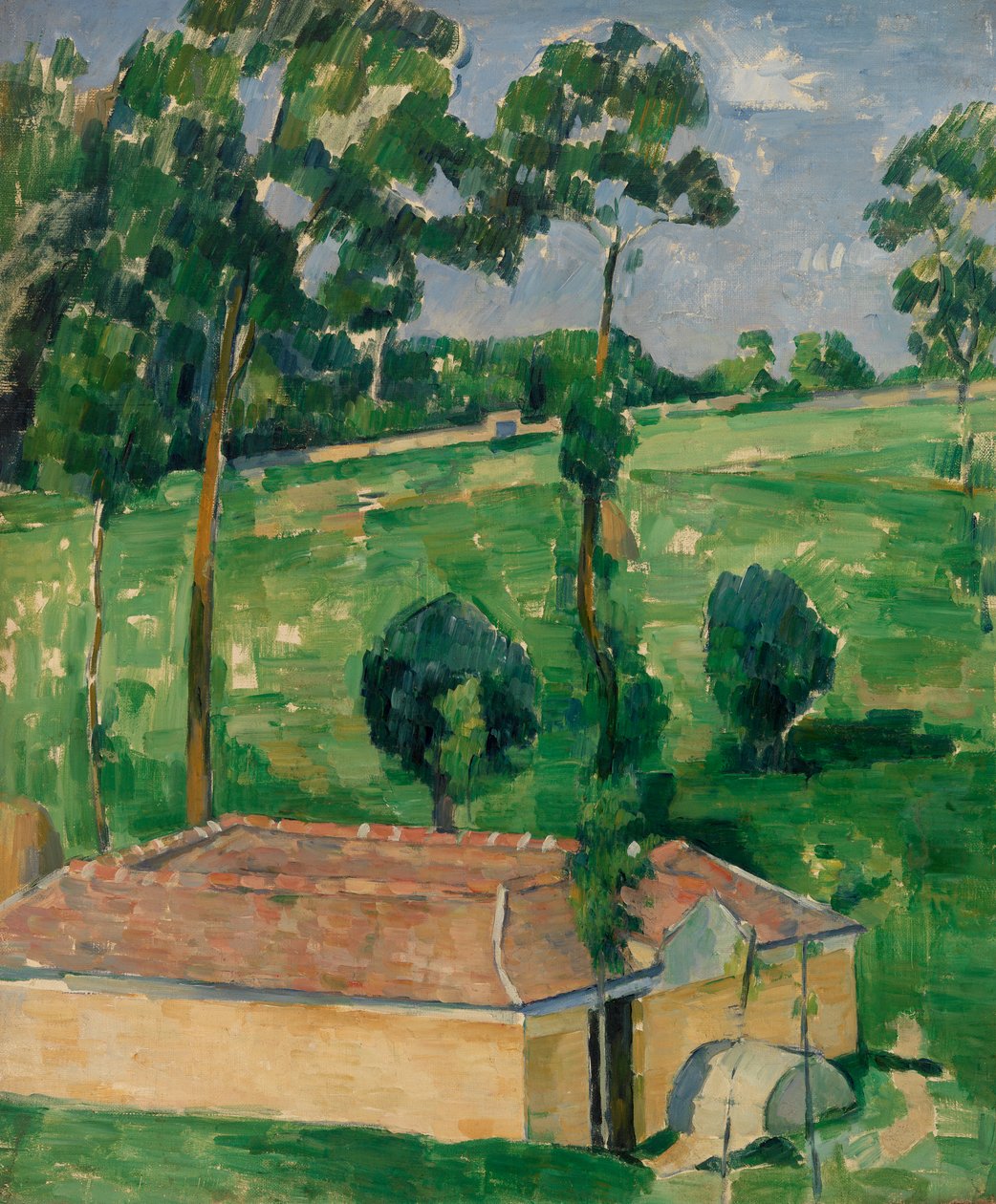 Springhuset (Vandrøret) af Paul Cézanne