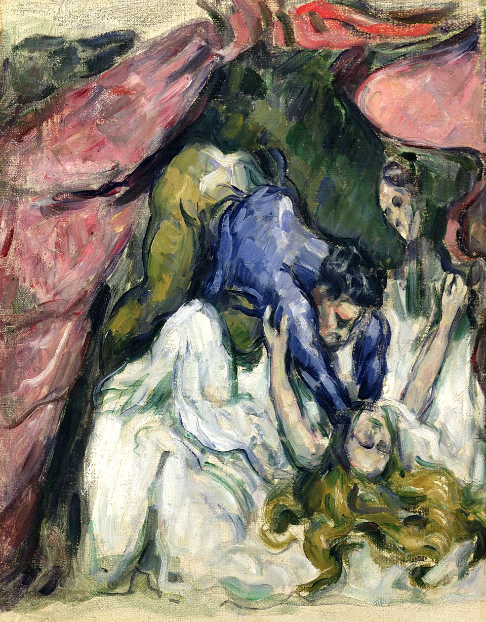 The Straangled Woman, ca. 1870-72 (olie på lærred) af Paul Cézanne