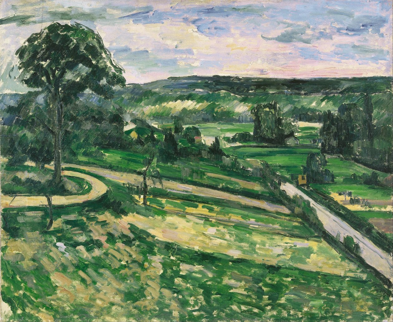 Træet ved svinget af Paul Cézanne