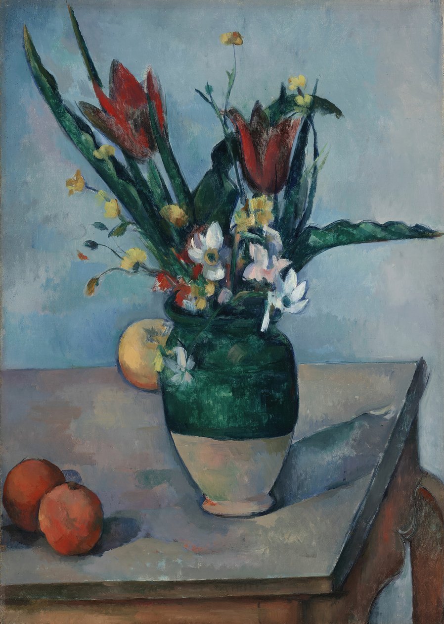 Vasen med tulipaner, ca. 1890. af Paul Cézanne