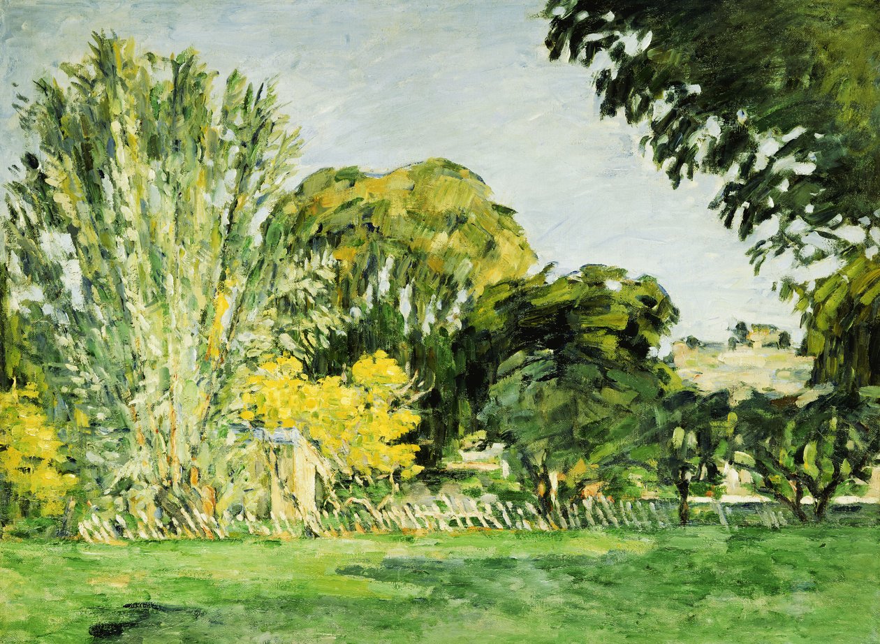 Træer ved Jas de Bouffan af Paul Cézanne