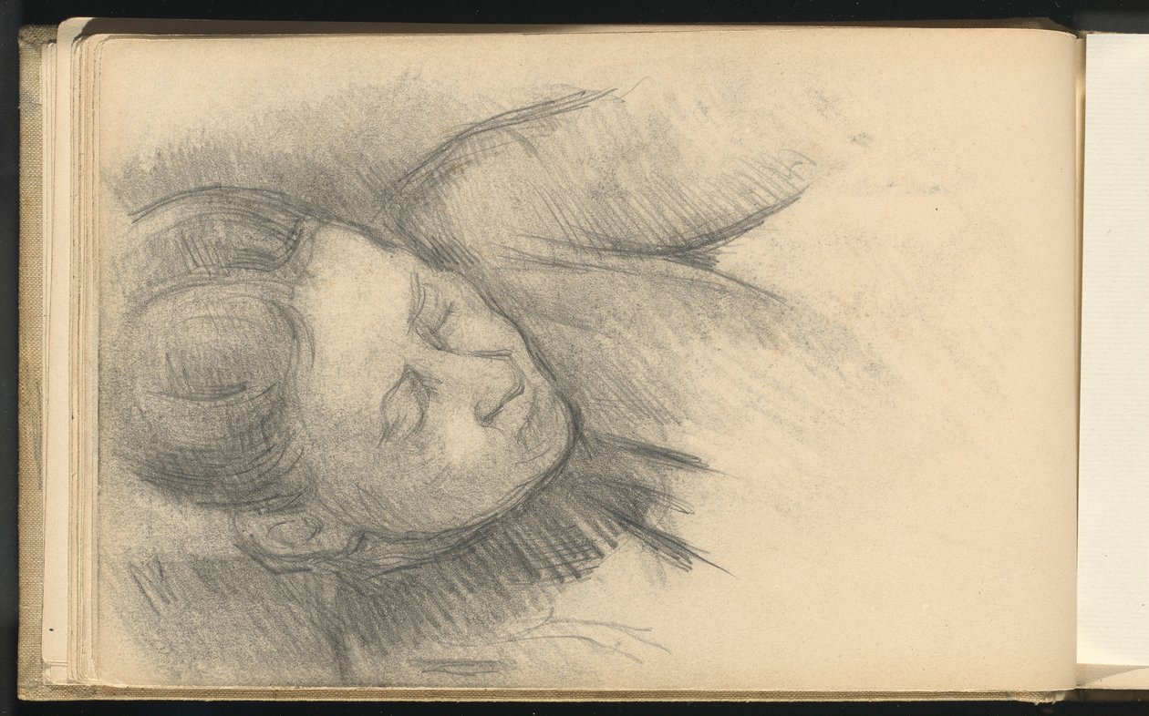 Kvinde, der læner sig frem af Paul Cézanne