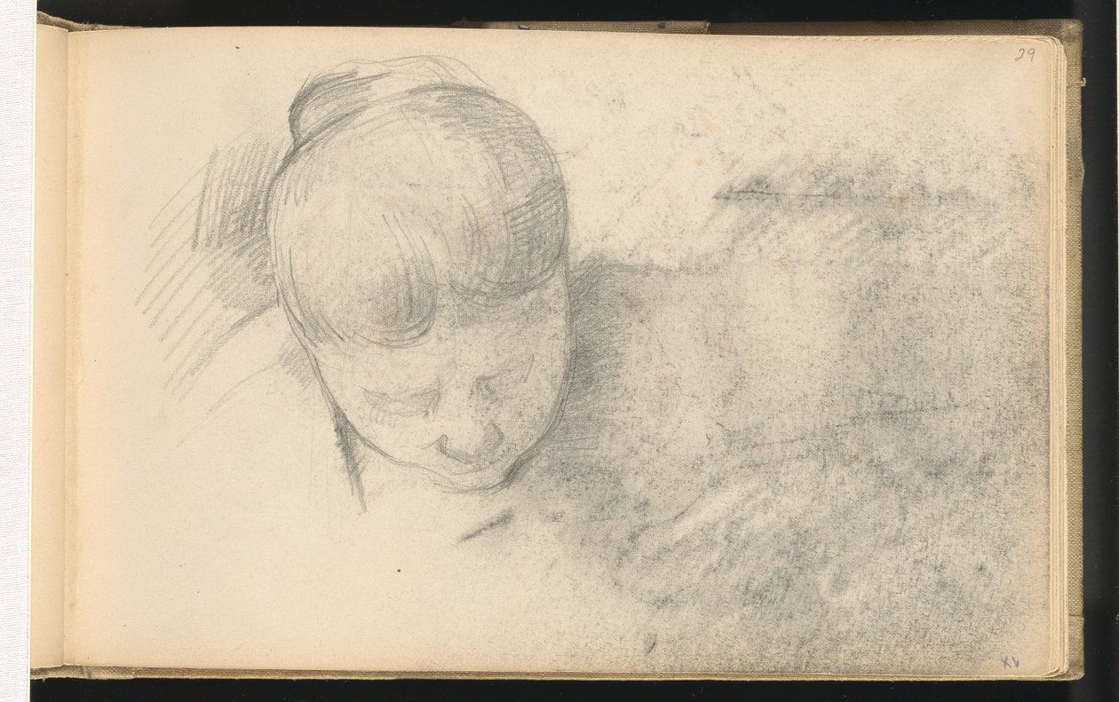 Kvinde, der læner sig frem, 18901894. af Paul Cézanne