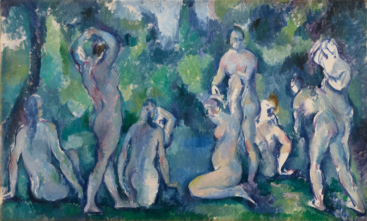 Kvinder bader, ca. 1895. af Paul Cézanne