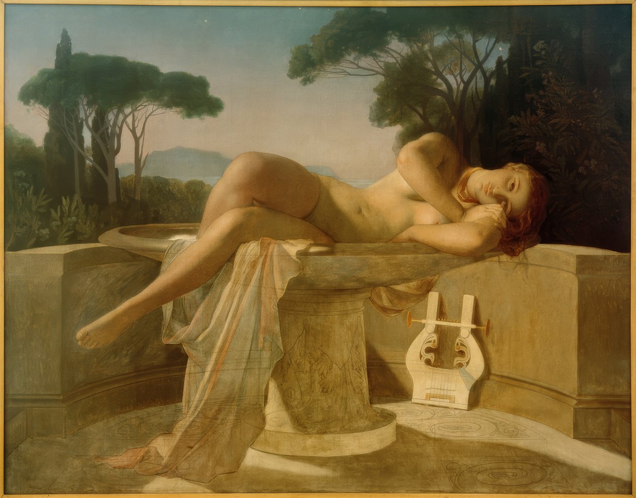 Ung pige i en pool af vand af Paul Delaroche