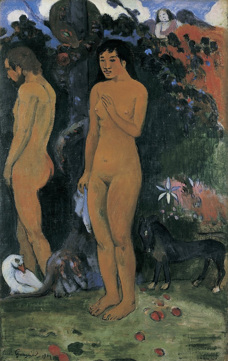 Adam og Eva Adam og Eva, 1902. af Paul Gauguin