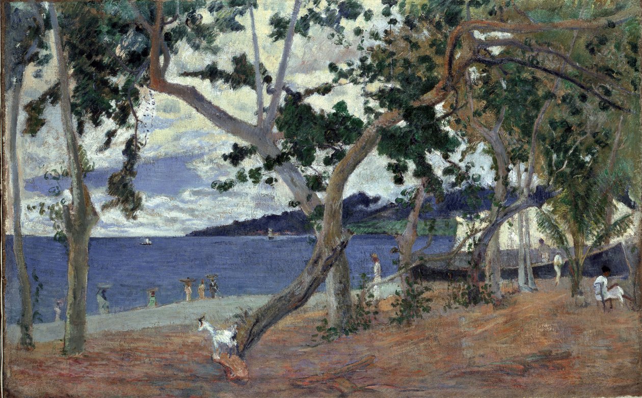 Ved kysten, Martinique. af Paul Gauguin