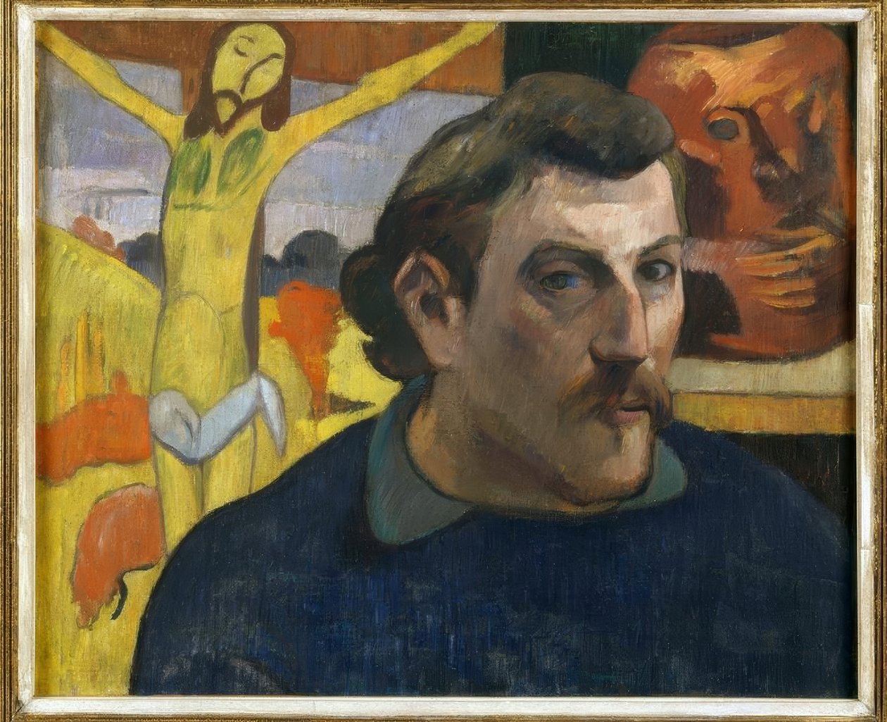 Selvportræt med den gule Kristus af Paul Gauguin