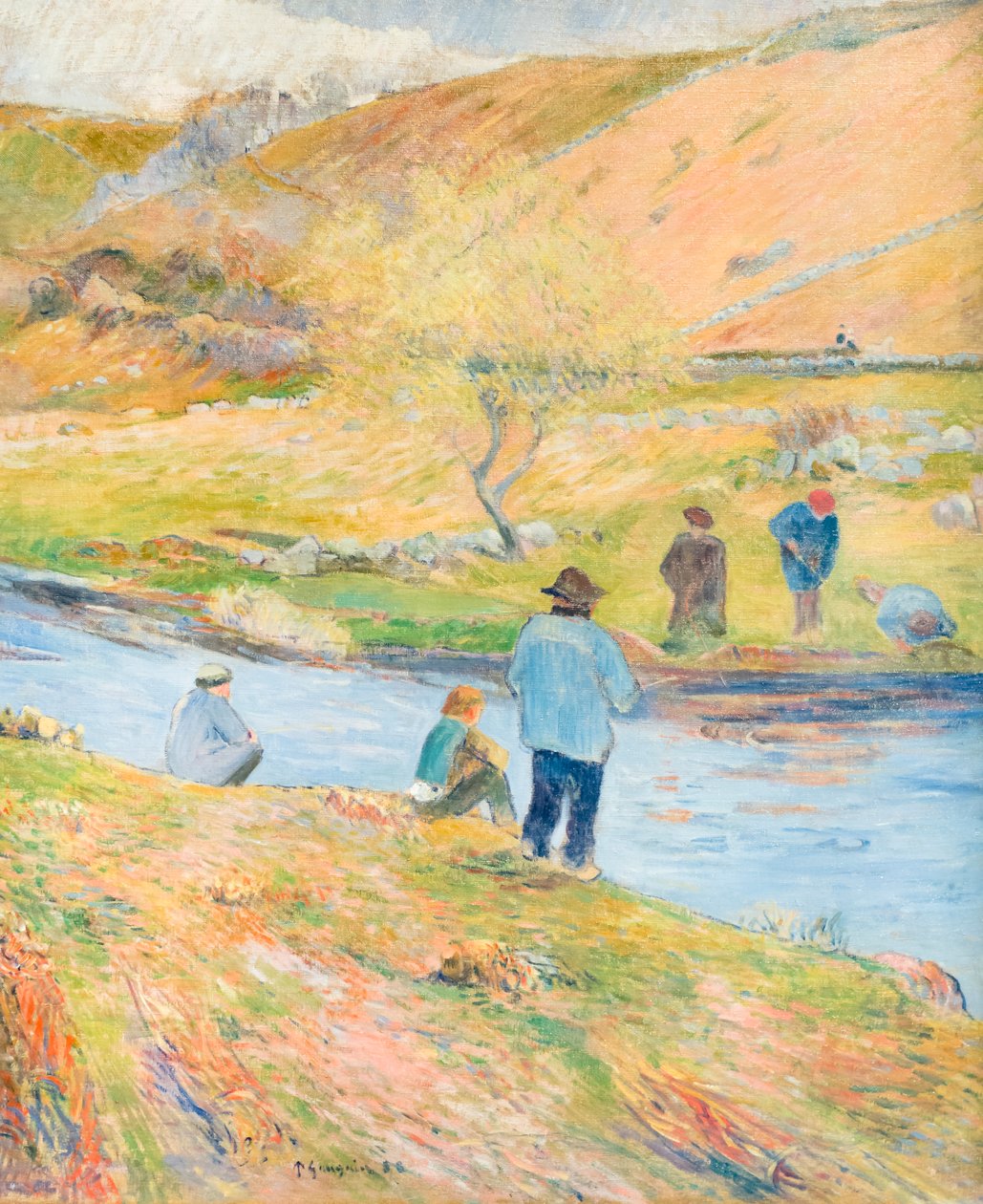 Bretonske fiskere af Paul Gauguin