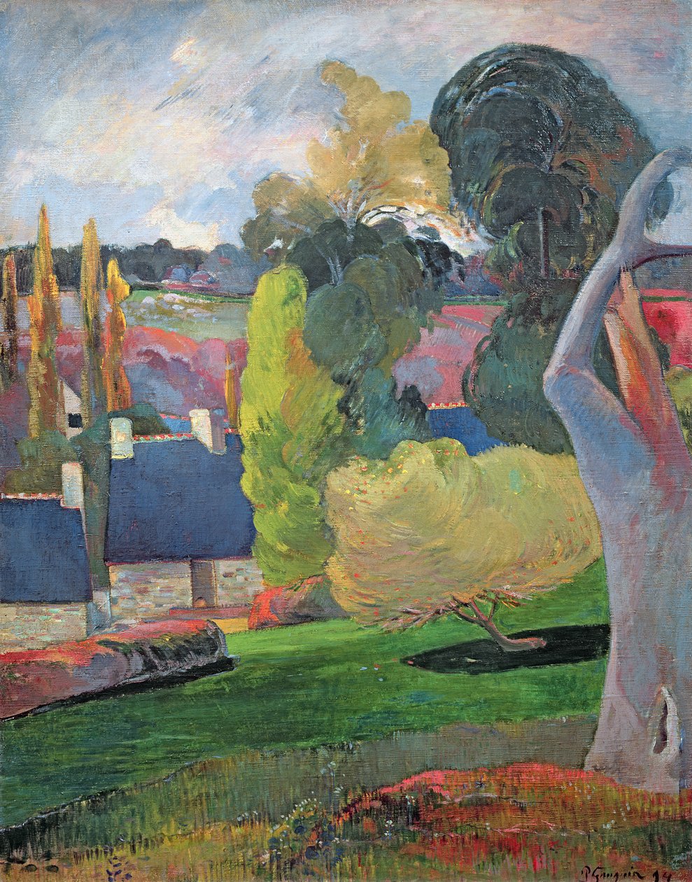 Bretagne Landskab, 1894 af Paul Gauguin