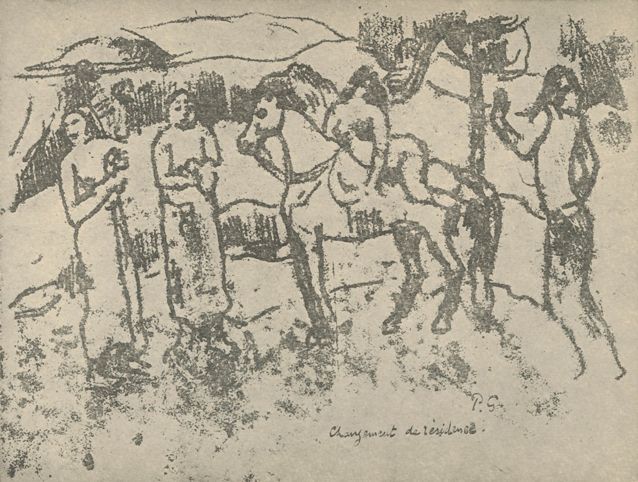 Bopælsskifte, 1936 af Paul Gauguin