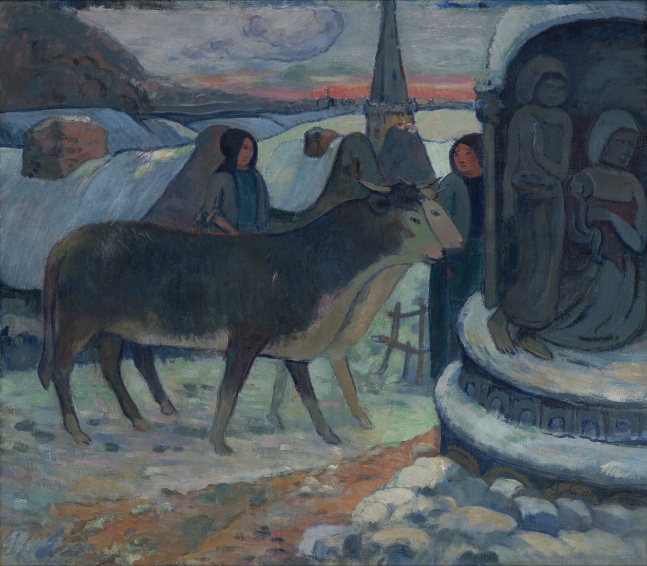 Julenat (velsignelsen af okserne) af Paul Gauguin
