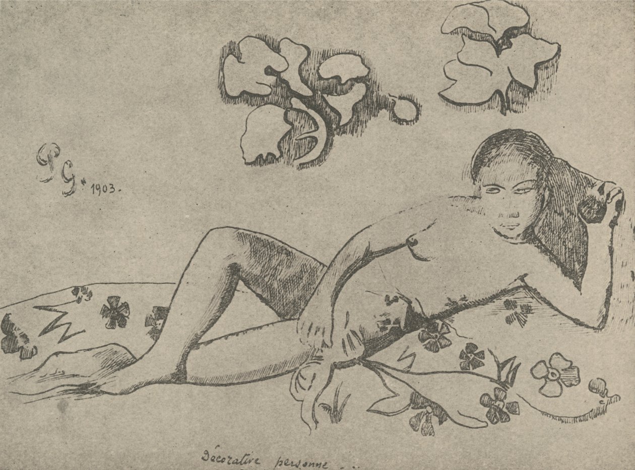 Dekorativ figur, 1936. af Paul Gauguin
