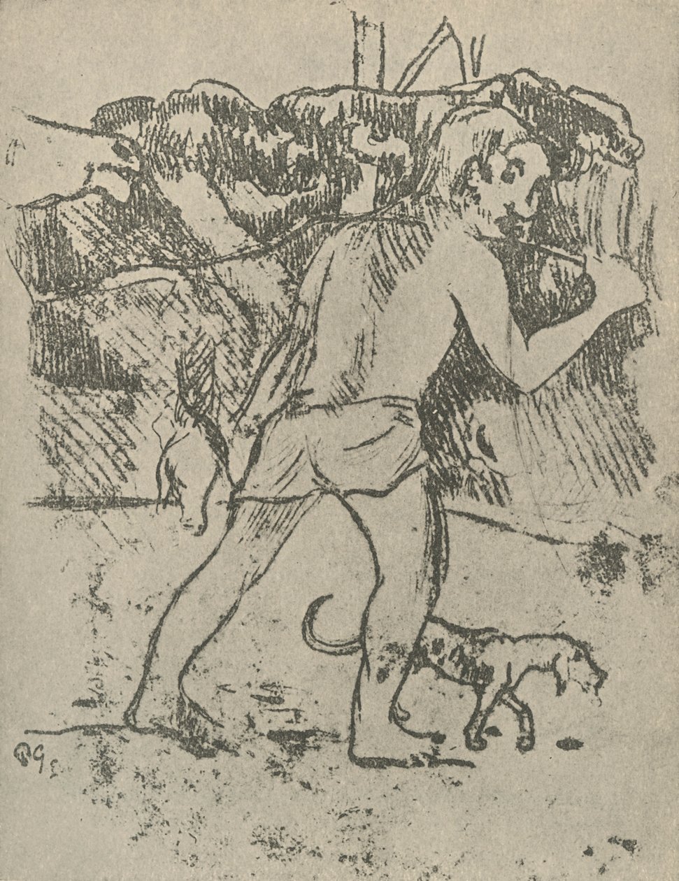 Tegning, 1936 af Paul Gauguin