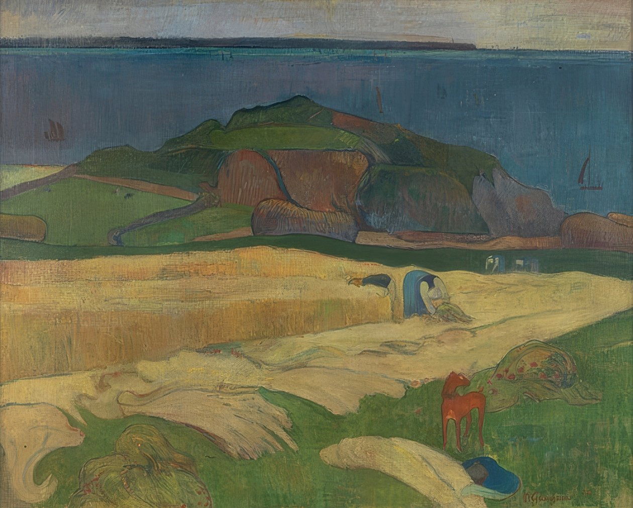 Ernte (Le Pouldu). 1890 af Paul Gauguin