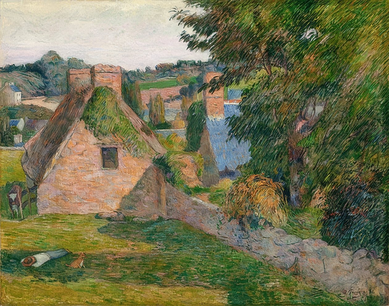 Mark ved Derout-Lollichon. 1886 af Paul Gauguin
