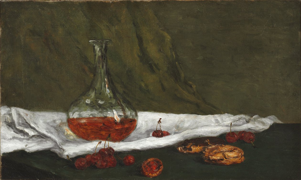 Fransk:  Cerises et carafon Kirsebær og karaffel af Paul Gauguin