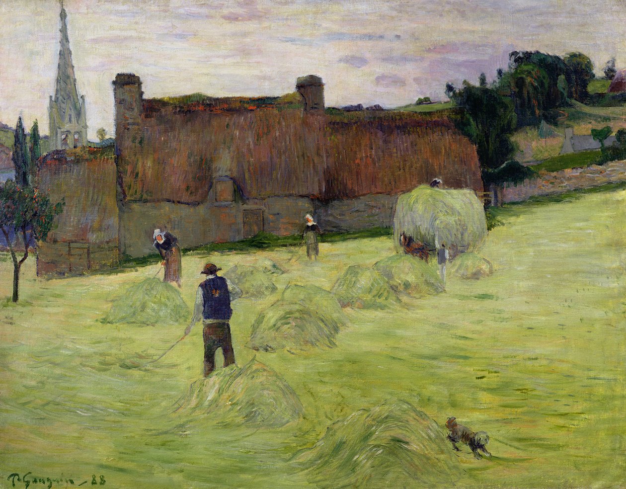 Høslæt i Bretagne, 1888 af Paul Gauguin