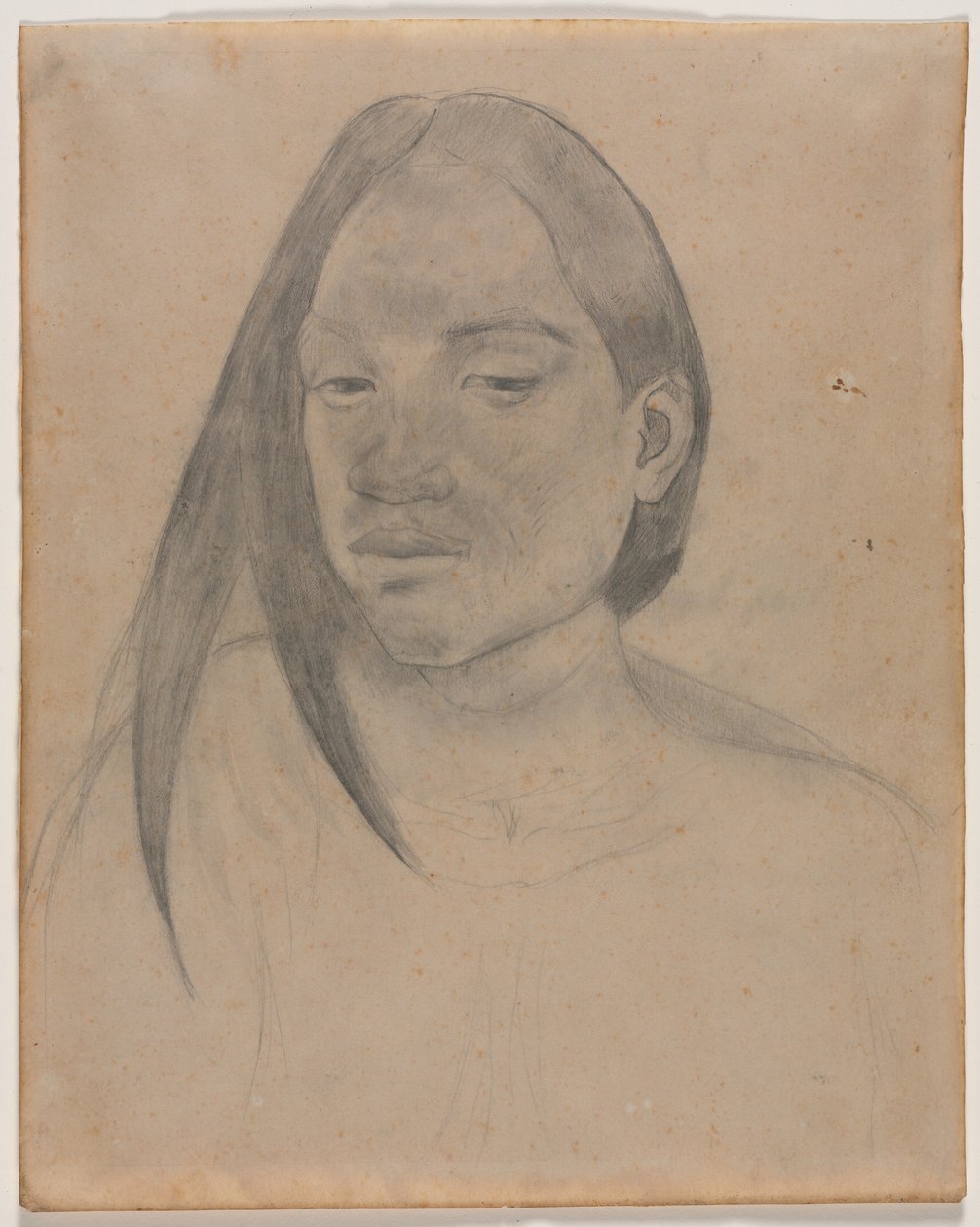 Leder af en Tahitiansk kvinde, 1891. af Paul Gauguin