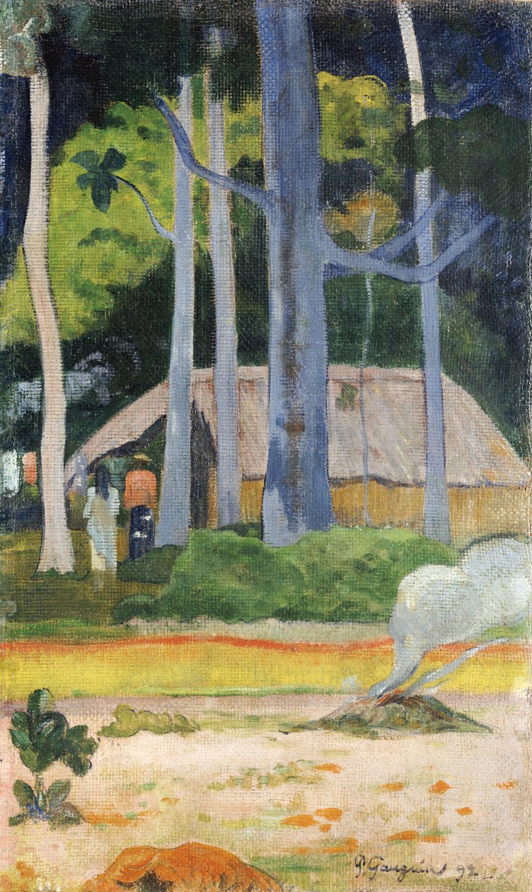 Hytte i træerne, 1892 af Paul Gauguin