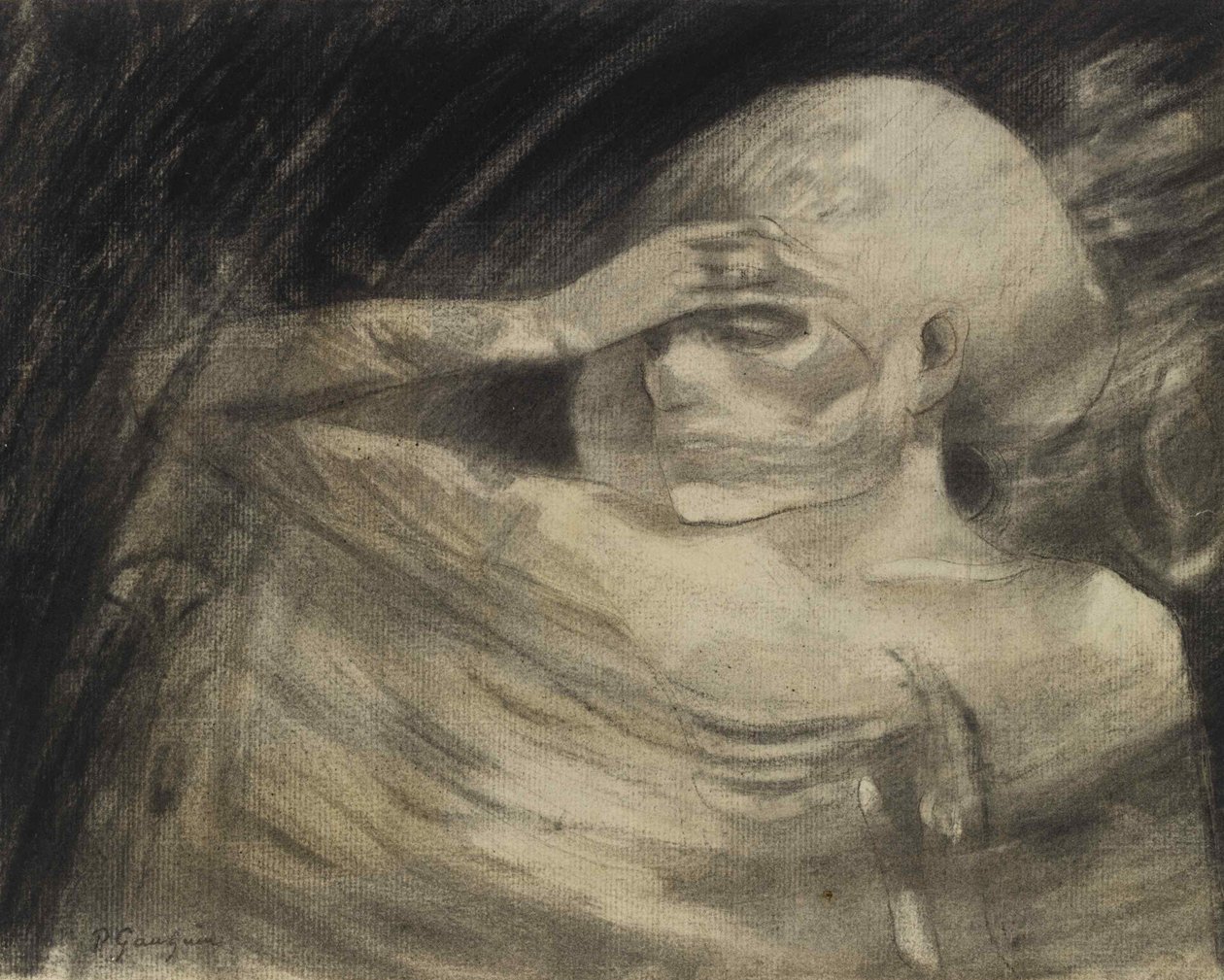 Madame La Mort, 1890-1891. af Paul Gauguin