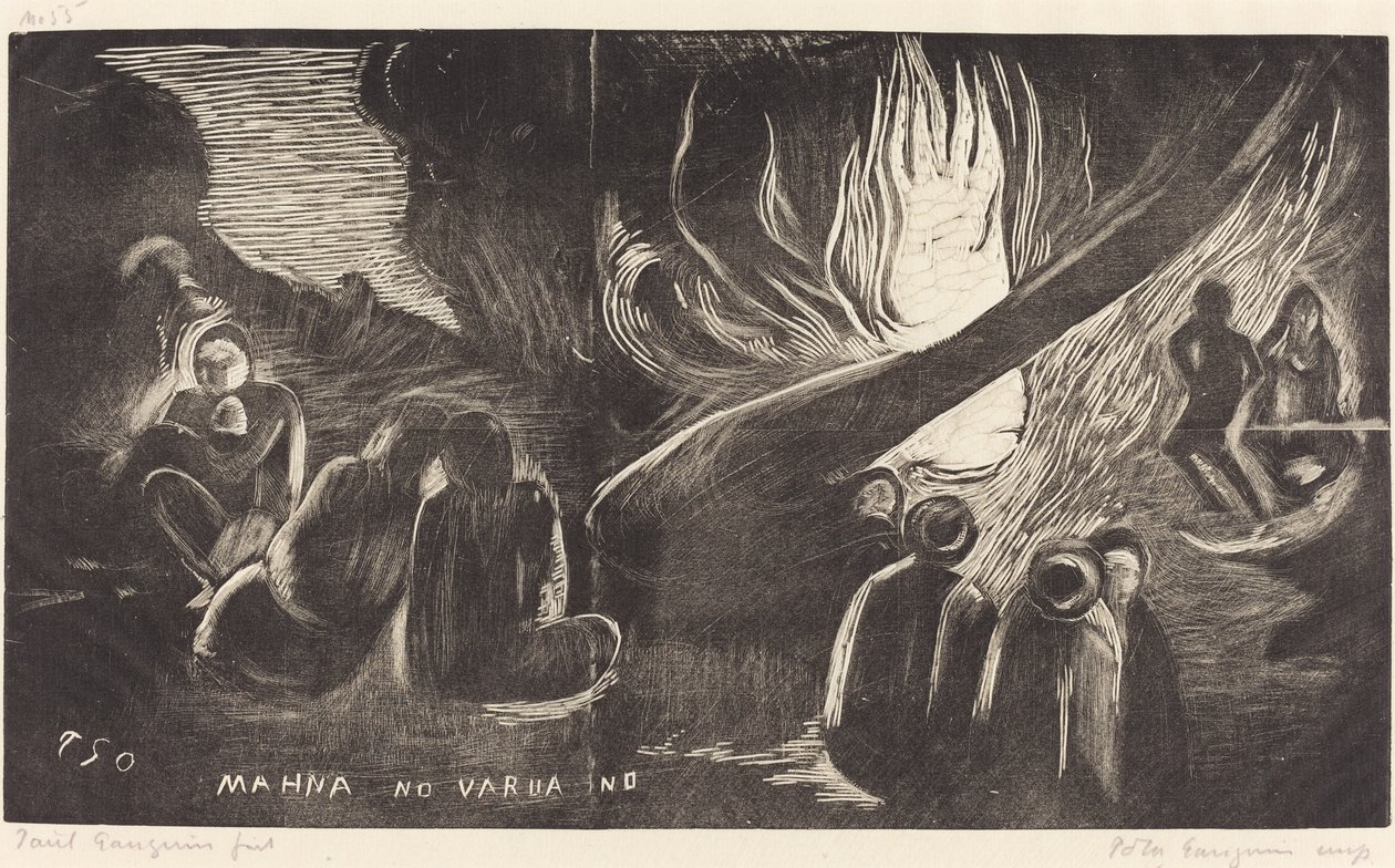 Mahna no Varua Ino (Djævelen taler) af Paul Gauguin