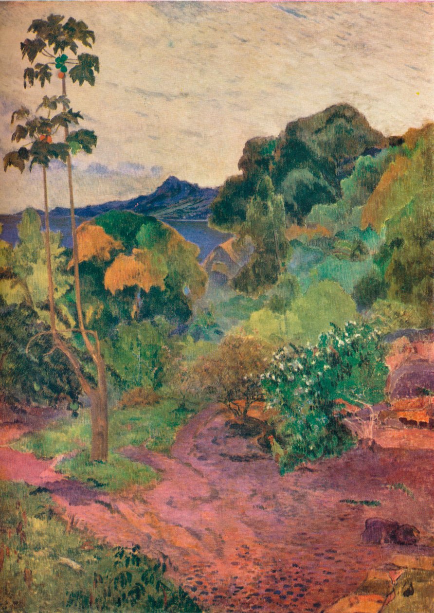 Martinique Landskab, 1887 af Paul Gauguin