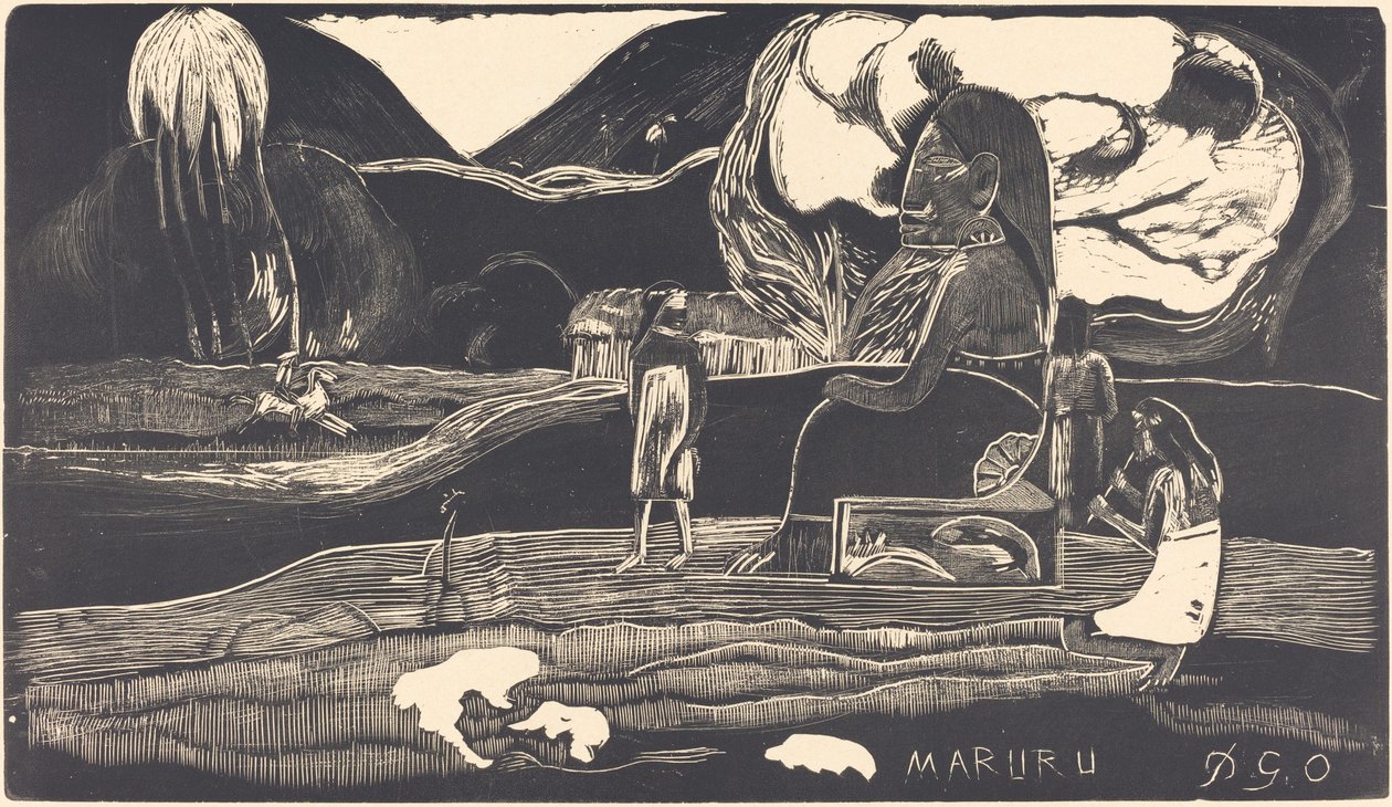 Maruru (tak) af Paul Gauguin