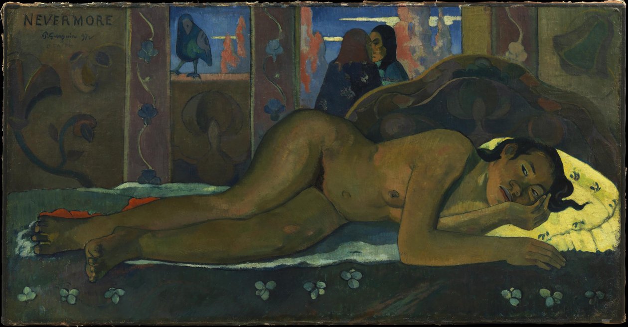 Aldrig mere, 1897. af Paul Gauguin