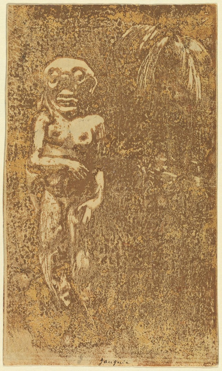 Oviri The Savage [recto], 18941895. af Paul Gauguin