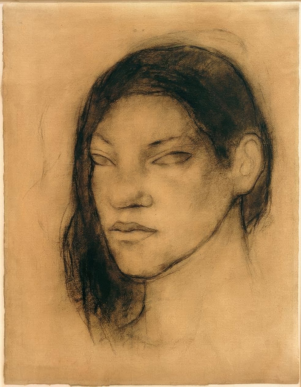 Portræt af en tahitisk kvinde af Paul Gauguin