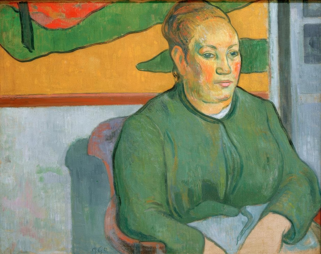 Portræt af Madame Roulin af Paul Gauguin