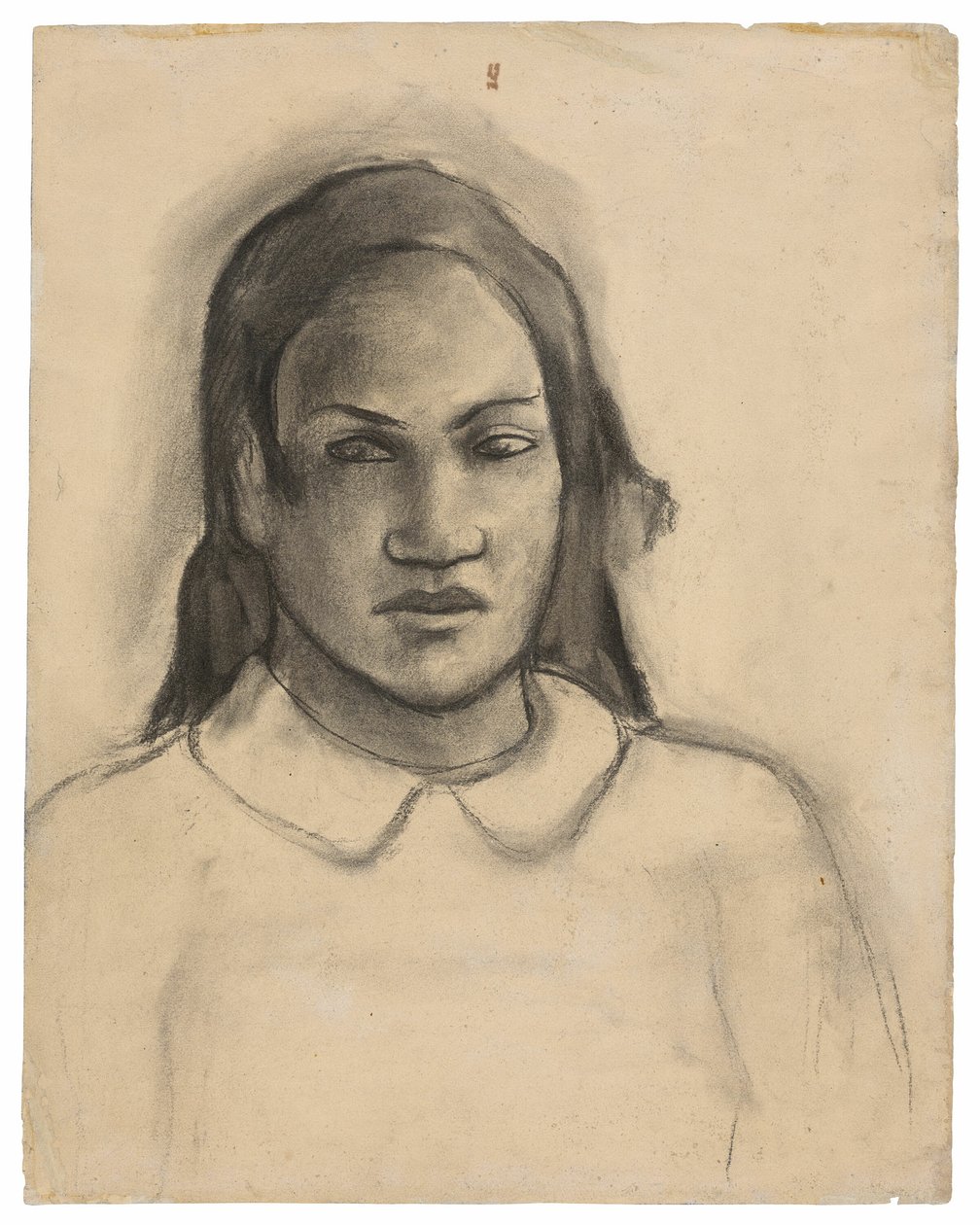 Portræt af Tehamana af Paul Gauguin