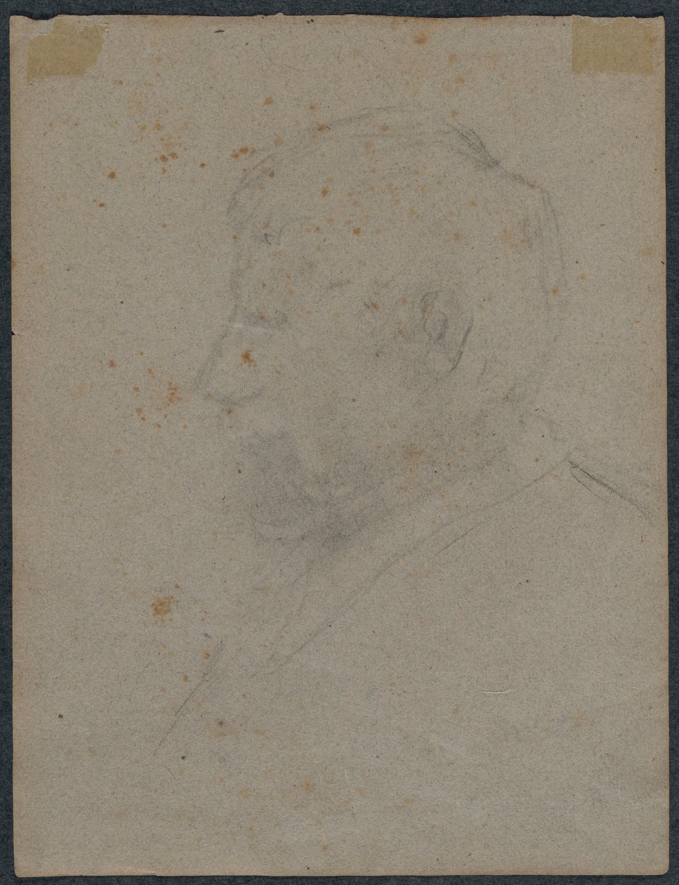Profil Bust of a Man verso, 1870