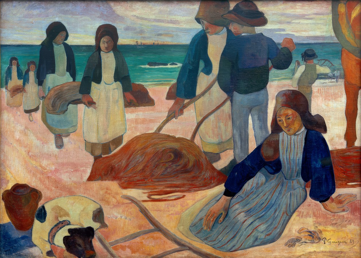 Ramasseuses de varech II (Bretonsk Tangsammlerinnen II) af Paul Gauguin