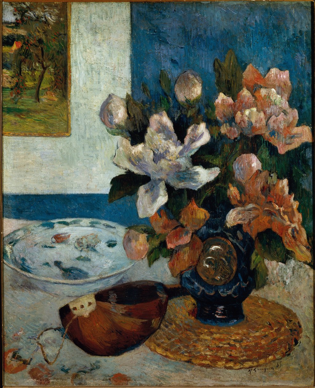 Stilleben med mandolin (olie på lærred af Paul Gauguin