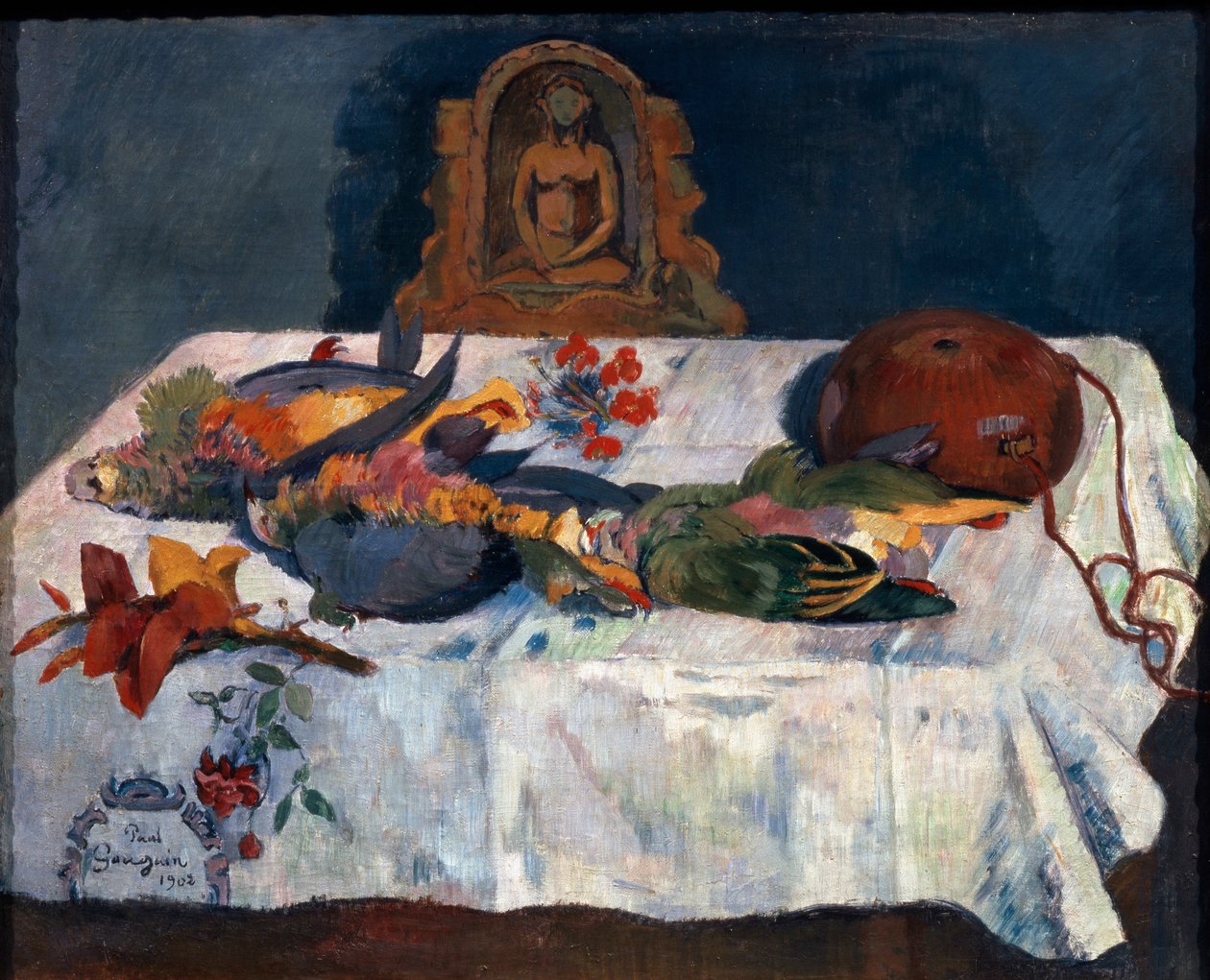 Stilleben med papegøjer, 1902. af Paul Gauguin
