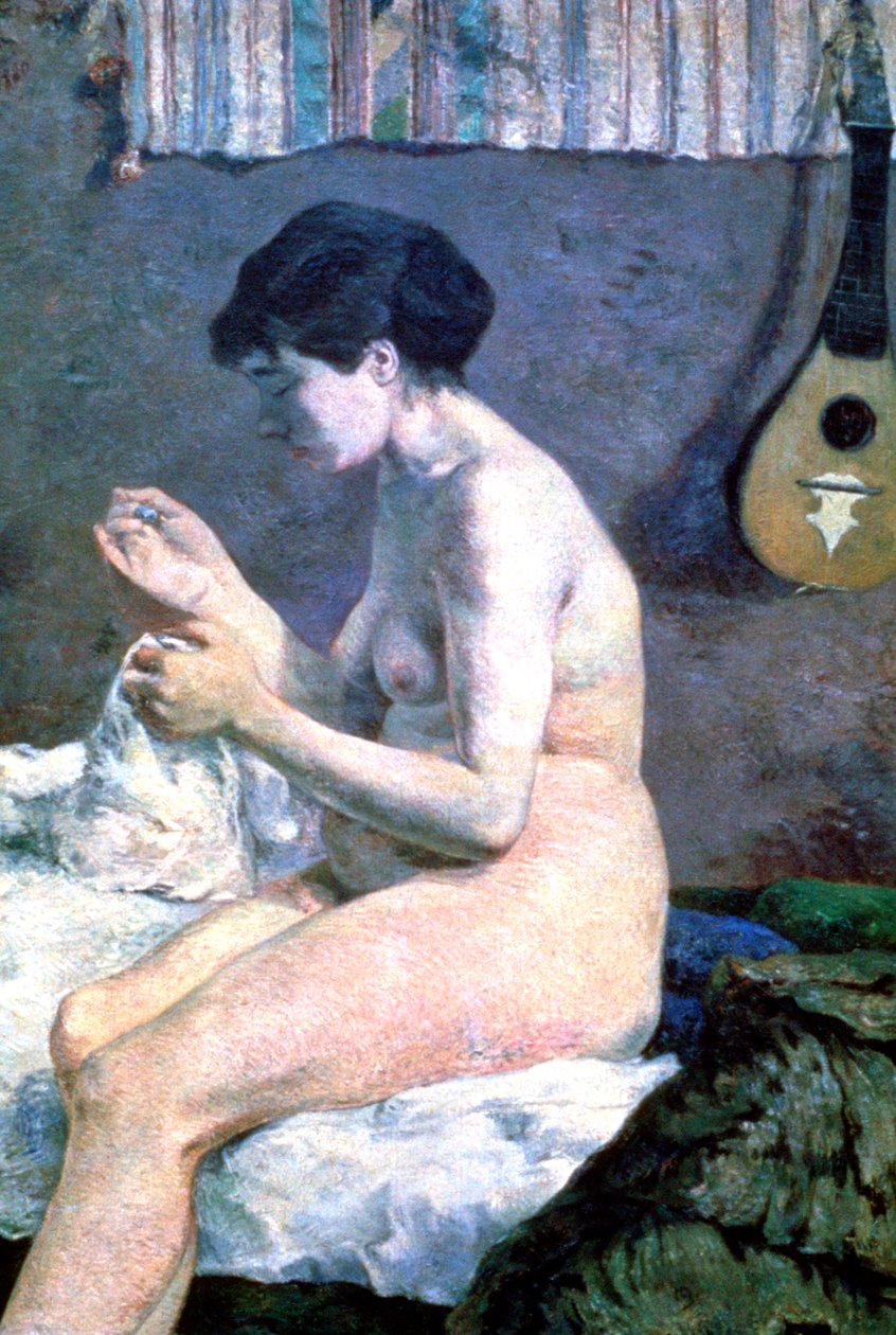 Studie af en nøgen, 1880 af Paul Gauguin