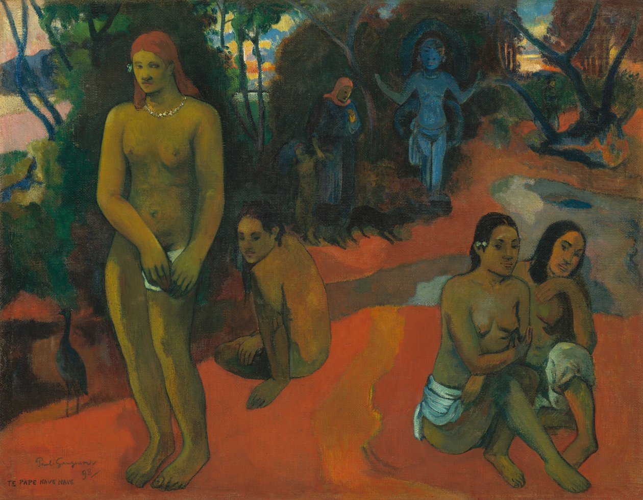 Te Pape Nave Nave Delectable Waters, 1898. af Paul Gauguin
