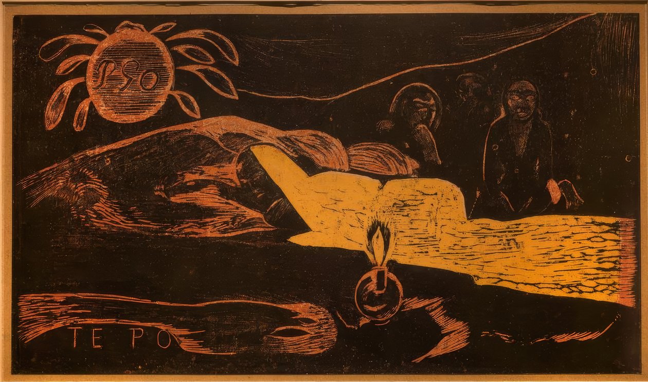 Te Po (Den Store Nat) af Paul Gauguin