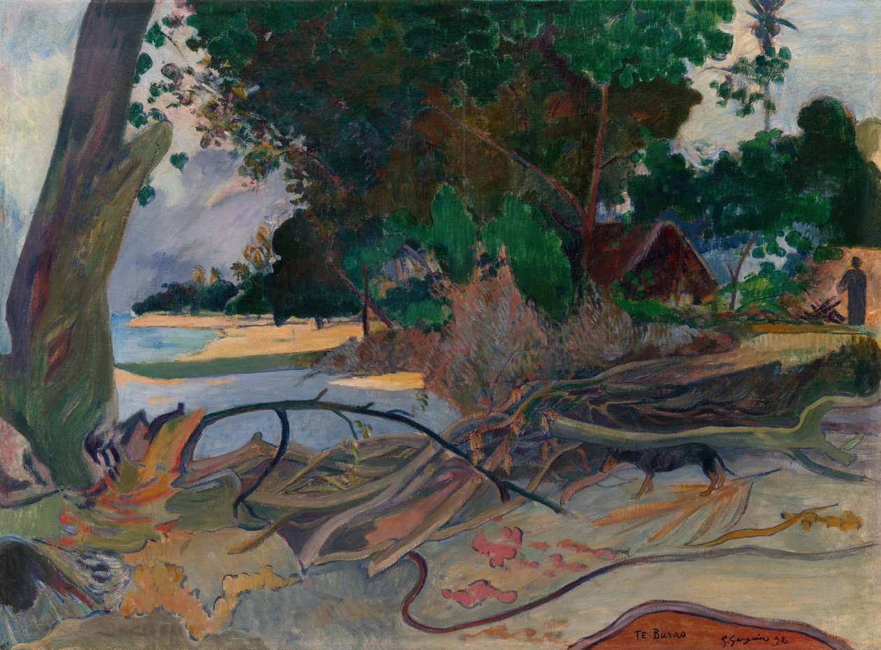 Te burao Hibiscustræet, 1892. af Paul Gauguin