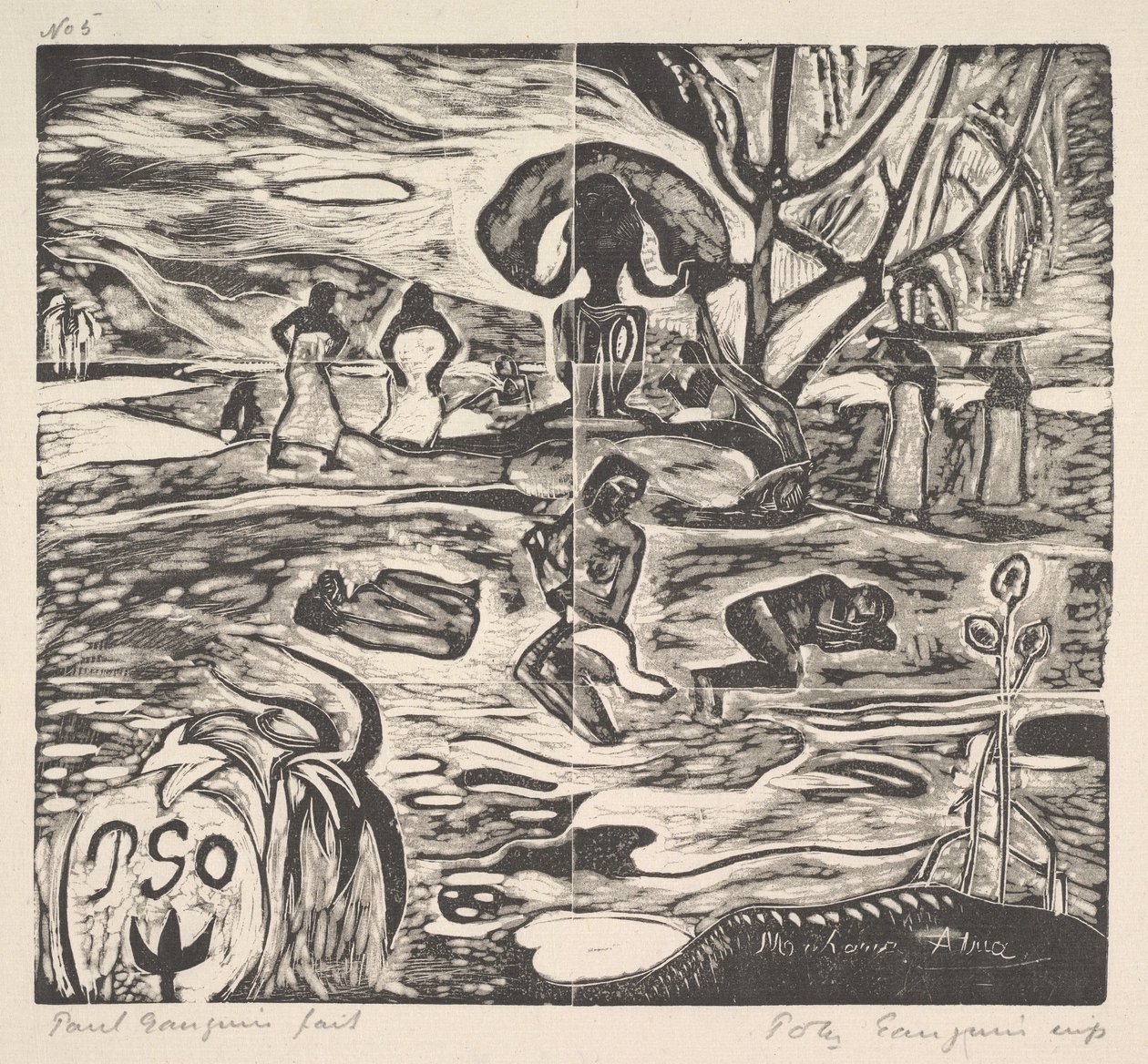 Guds dag, 1894-95. af Paul Gauguin