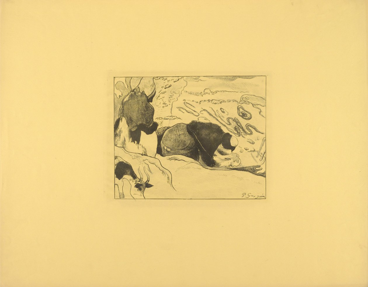 Vasketøjerne af Paul Gauguin
