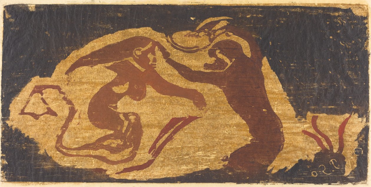 Havfruen og Aben af Paul Gauguin