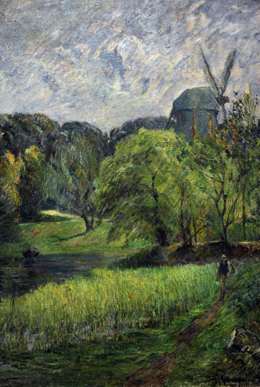 Dronningens Mølle, Østervold Park, 1885 af Paul Gauguin