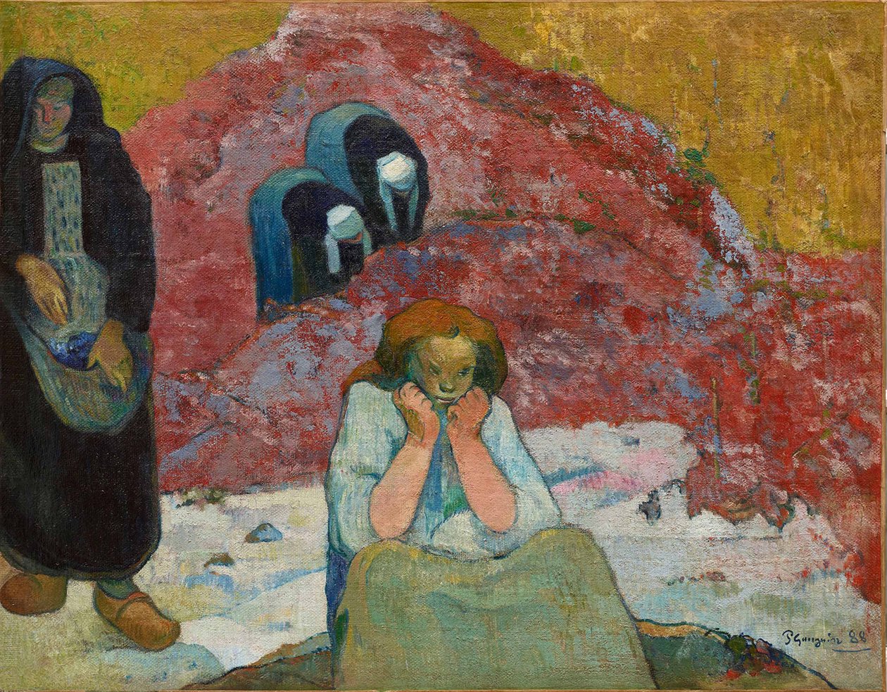 Vinhøsten, menneskelig elendighed, 1888. af Paul Gauguin