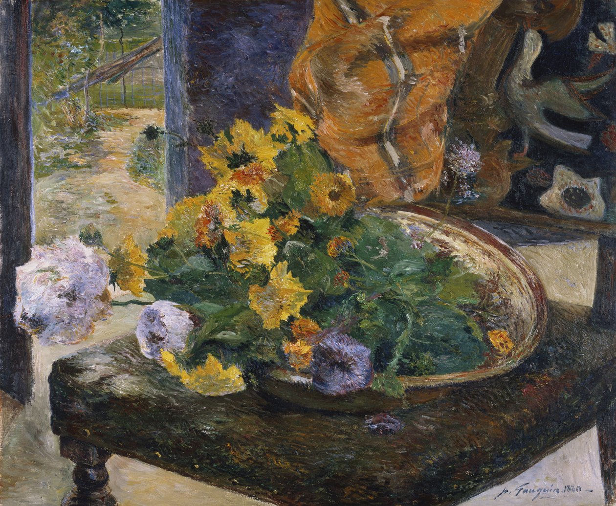 At lave en buket, 1880 af Paul Gauguin