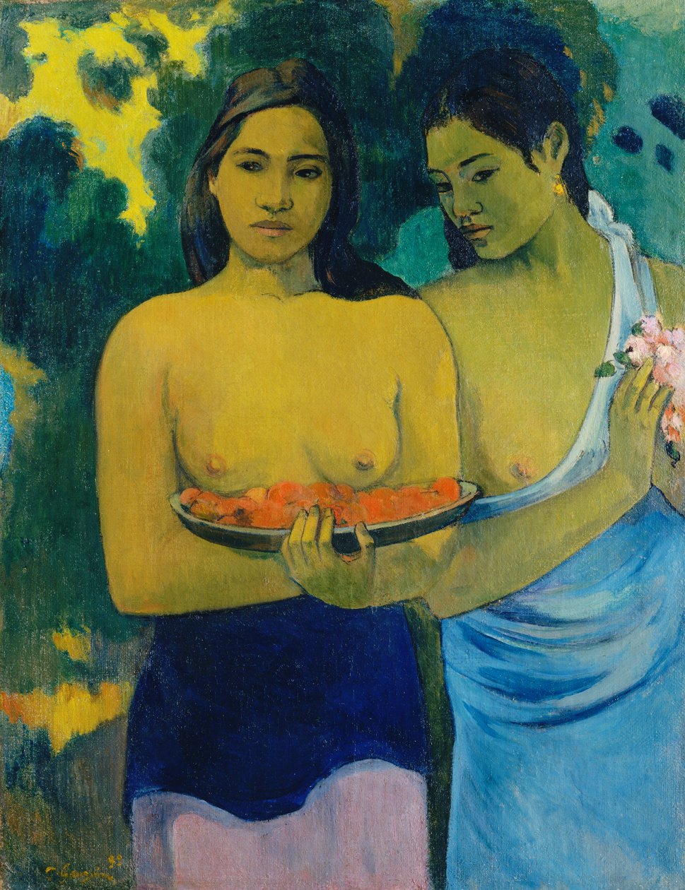 To tahitianske kvinder af Paul Gauguin